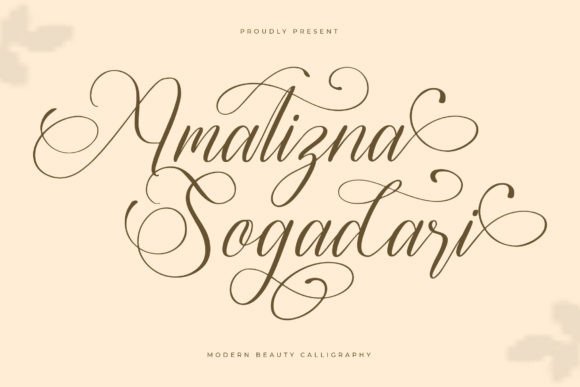 Amatizna Sogadari: A Script Font for Elegant Editorial Design