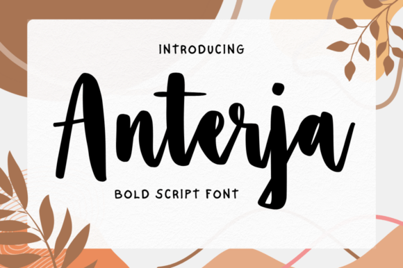 Anterja Font: Bold Script for Handmade Labels