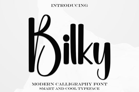 Bilky Font: Festive Script for Holiday Crafts