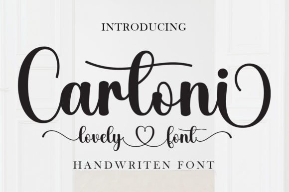 Cartoni Font: Elegant Script for Handmade Labels