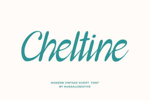 Cheltine Font Review: Modern Vintage Script for Editorial Design