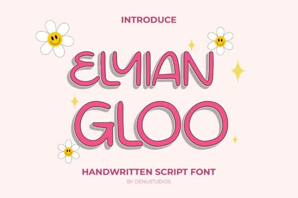 Elyian Gloo Font: A Quirky Typeface for Makers