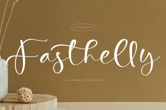 Fasthelly Font: A Luxury Script for Campaign Visuals