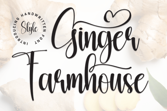 Ginger Farmhouse Font: Elegant Script for Editorial Design