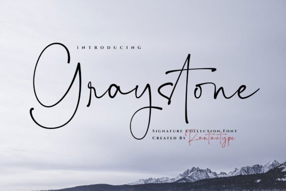 Graystone Font: Elegant Script for Crafters