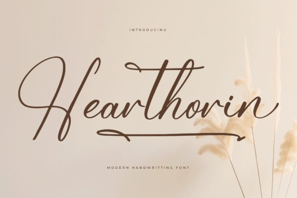 Hearthorin Font: Luxury Script for Web Design