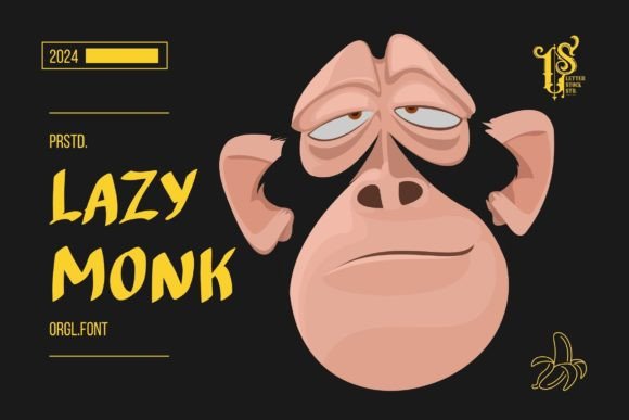 Lazy Monk Font: A Handwritten Typeface for Editorial Design