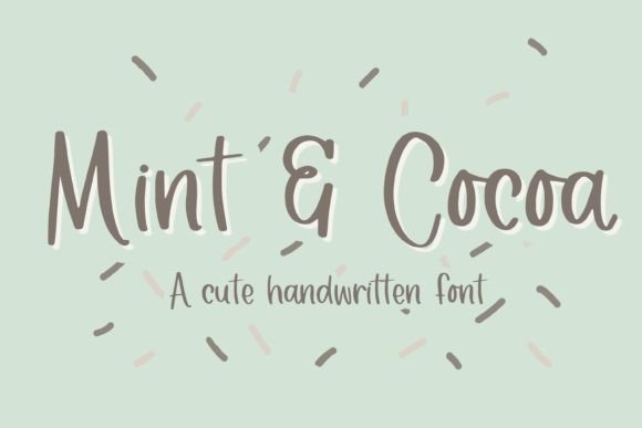 Mint Cocoa Font: A Handwritten Typeface for Branding