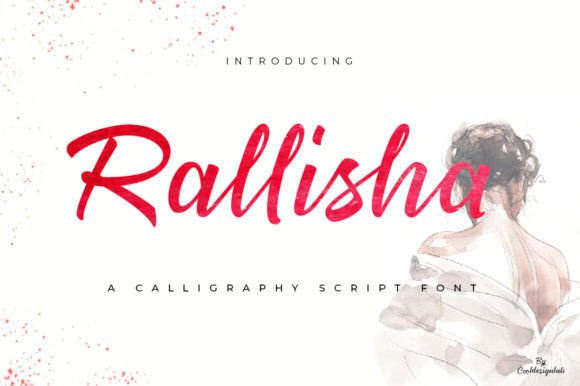 Rallisha Font: Elegant Script Typography for Web Design