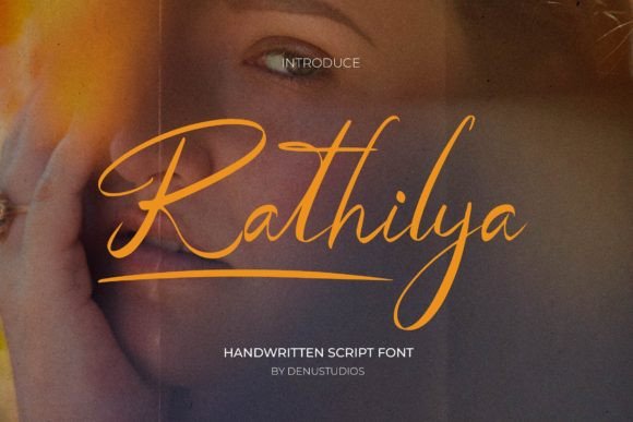 Rathilya Font: Elegant Script Typography for Web Design