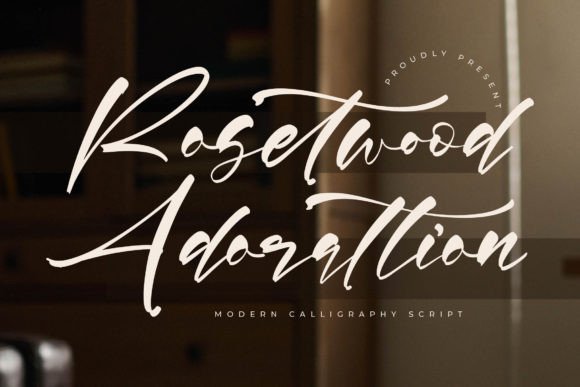 Rosetwood Adorattion Font: Elevating Small Business Branding