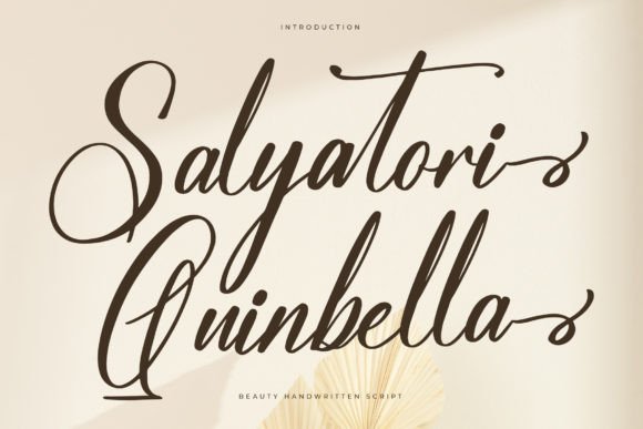 Salyatori Quinbella Font for Elegant Craft Projects