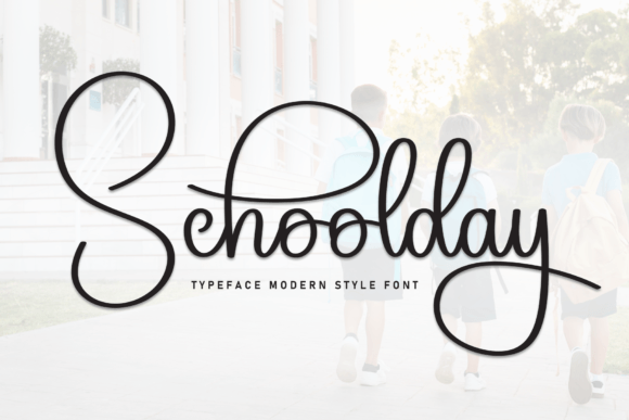 Schoolday Font: Elevate Digital Campaigns with Elegant Script