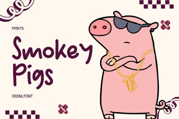 Smokey Pigs Font: Retro Charm for Small Business Branding
