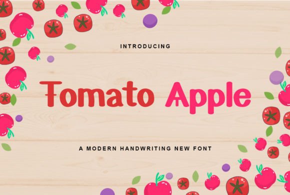 Tomato Apple Font: A Handwritten Typeface for Editorial Design